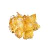 Yellow Glazed Crystal Granules: Decorative Raw Stone for Incense, Office, Aquarium, and Pond Decor.