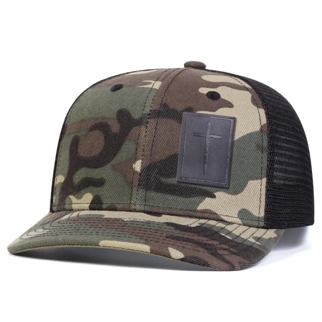 Net Baseball Label Leather Black Cross Neutral Gender Women Men For Caps Spring Summer Outdoor Adjustable Casual Hats Dad Hat Sunscreen Hat