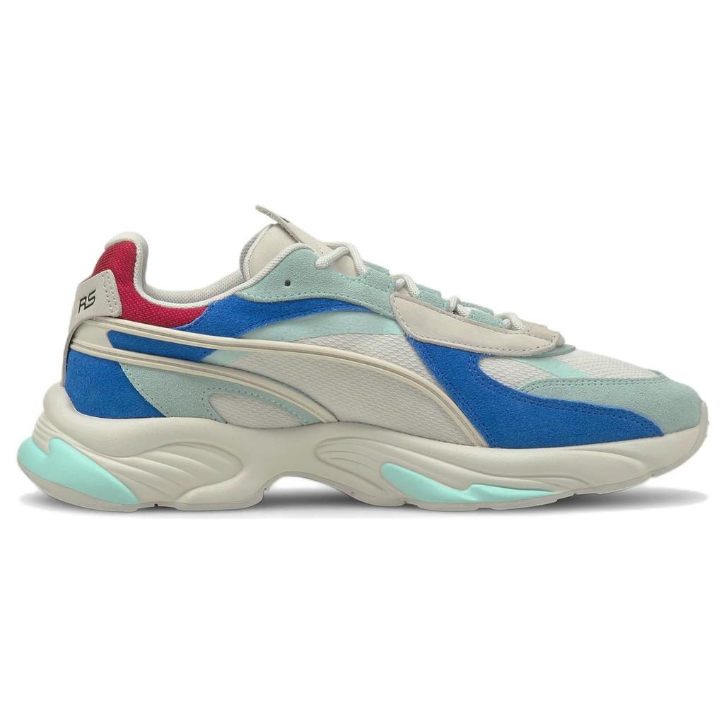 Puma Rs-Connect Buck Fabric Leather Sport Multicolor Low-Top Lifestyle Shoes Unisex Shoes Gray Blue Red 382710-02