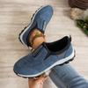 Women's Flat Sports Shoes Autumn New Round Head Deep Mouth Cloth Surface Soft Sole Non-slip Low Top Shoes
