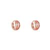 Women 925 Silver Needle Rose Gold Buckle Hoop Earrings Advanced Niche Ear Jewelry