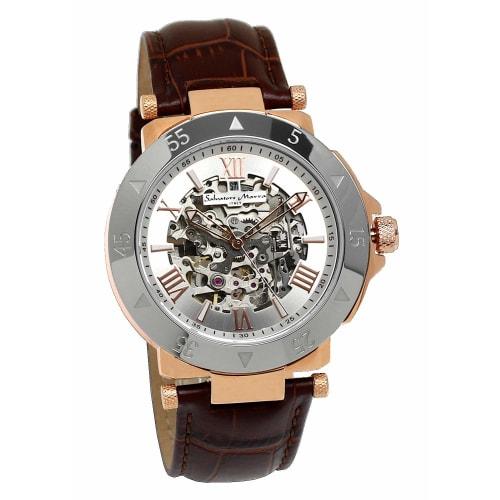 Salvatore Marra Automatic Skeleton Wristwatch for Men, Business and Formal Wear