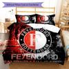 Feyenoord  Pattern Bedding Quilt Set Quilt Cover Pillowcase Home Decoration Birthday Gift (1 * duvet cover + 2 * pillowcase, without core)