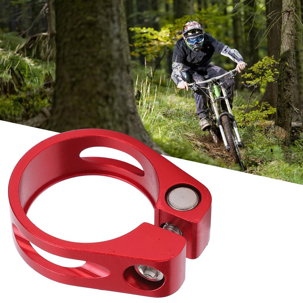 31.8mm Bike Seat Post Clamp Tube Clip Aluminium Alloy   Quick Release Seatpost Collar