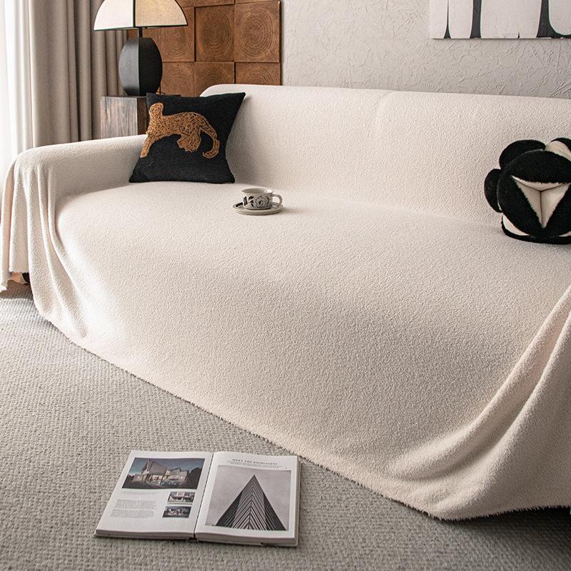 Plush sofa cover, sofa cover, autumn and winter, a whole all-inclusive thickened seat cushion