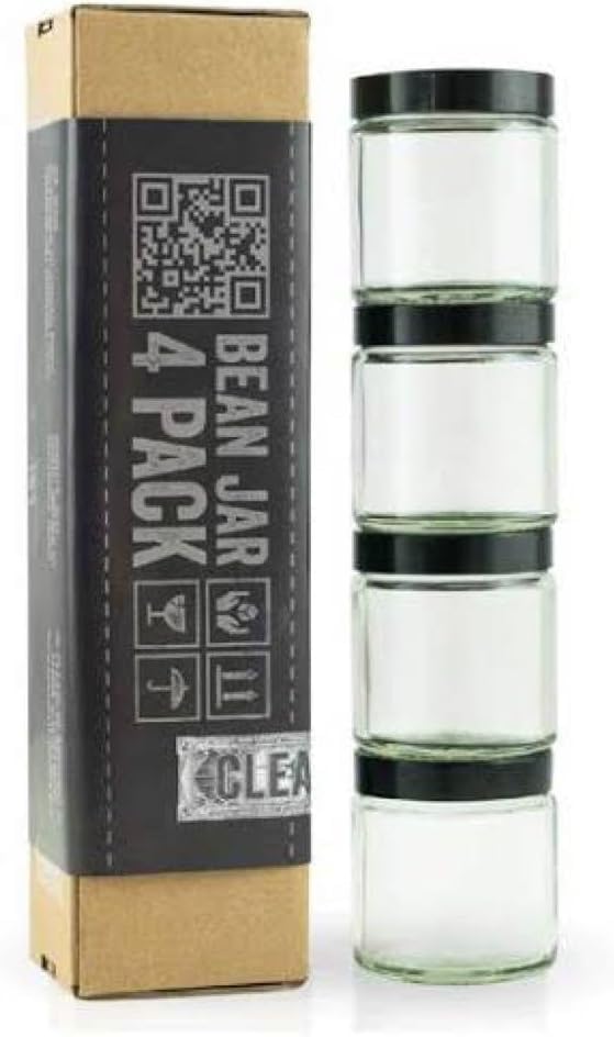 

Genuine Comandante C40 Bean Jars, 4-Pack, Compatible with C40 MK3MK4 Coffee Grinder, Made in Germany [Product Code]