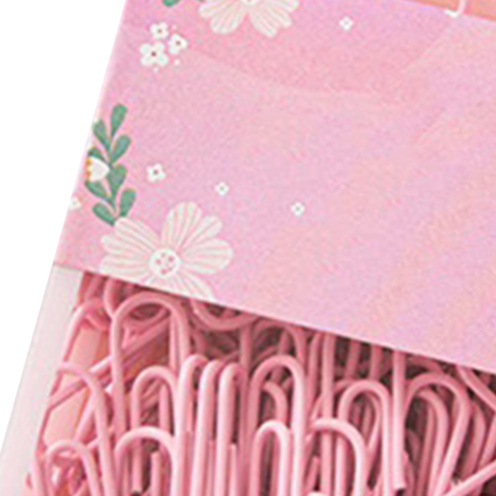 70 Pcs Pink/ Purple/ Green Paper Clips 50mm Length Portable Paper Clips Office Paper Clips Papers