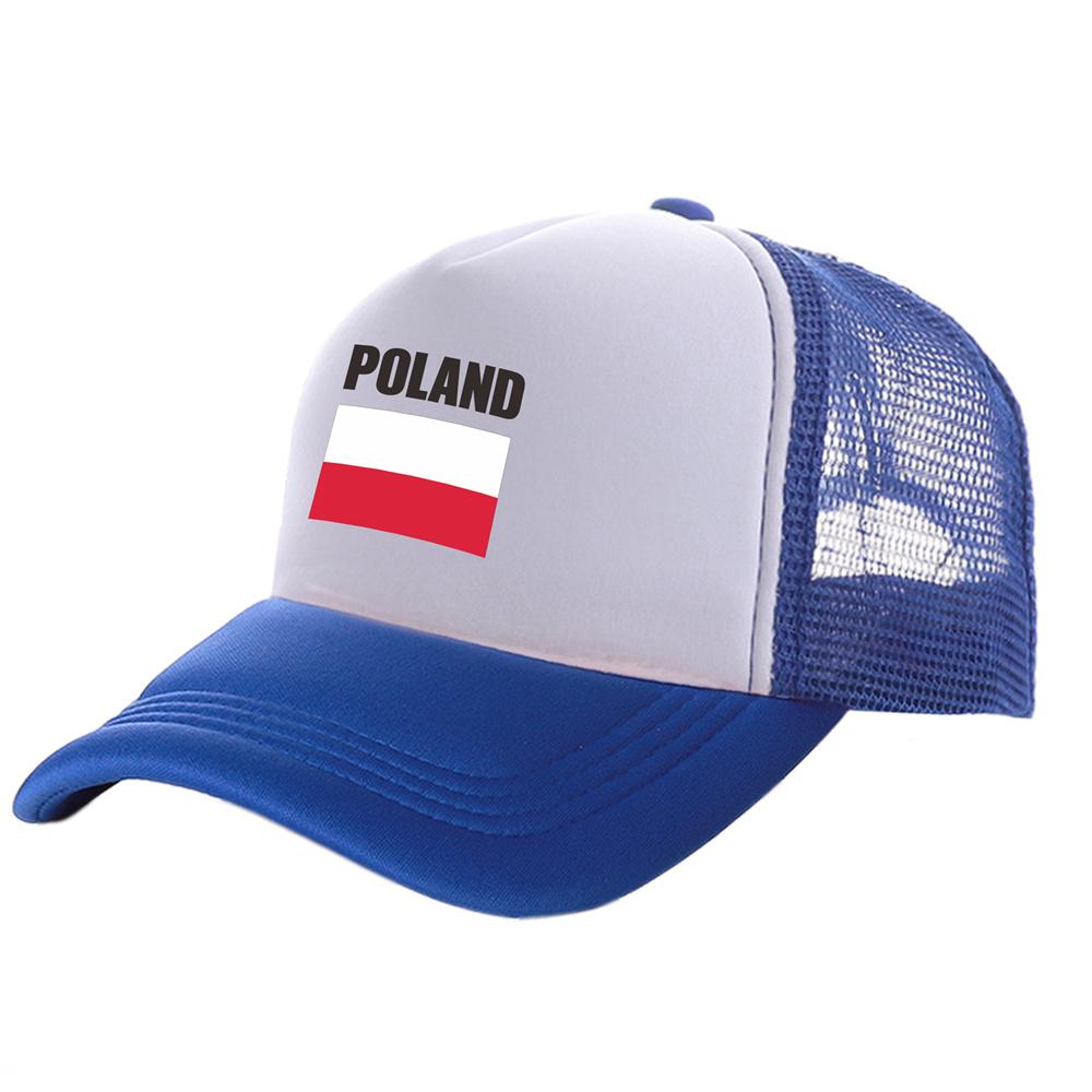 Polen Flagge Trucker Cap Unisex Cooles Polen Hut Baseballkappe Coole Sommer Unisex Netz Kappen