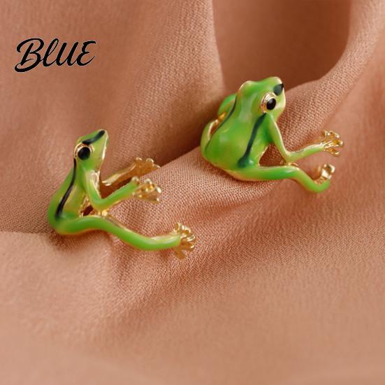 Gender-neutral Frog Ring 2Pcs Finger Rings Handmade Tree Design Bands