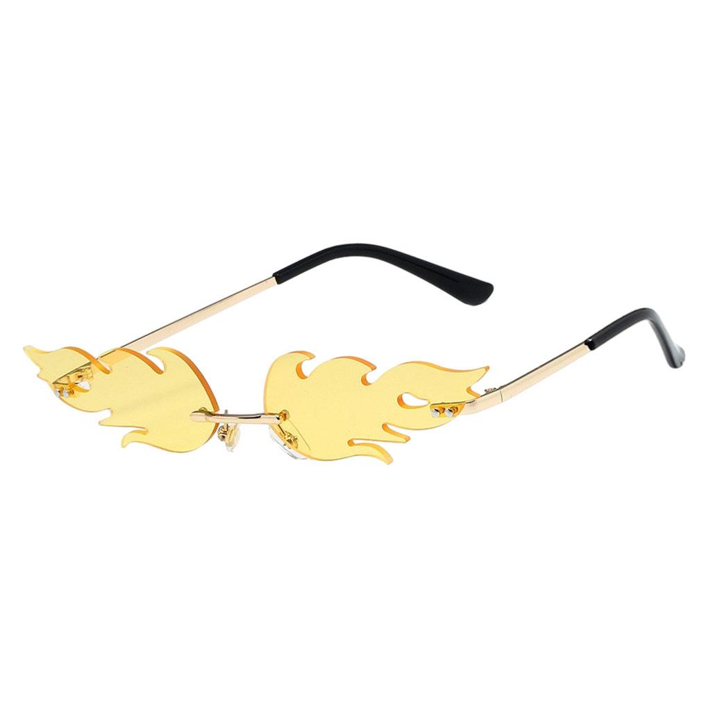 Flame And Fire Fashionable Eyewear For Stylish Look Frameless Durable Waterproof Breathable Windproof