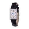 Authorized MATOW Women's Watch mw004003 Tsuki "Oborozuki" Square Silver Black Leather Strap