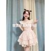 French Sweet Spice Girl Floral Dress Women's Summer Beauty Little Flying Sleeve Princess Cake Dress Design Sense Fluffy Dress
