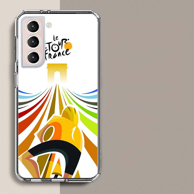

T-Tour De France Bicycle Phone Case For Samsung Galaxy S25 Edge S24 S23 FE S21 S20 S10 Plus S22 S26 Ultra Cover Clear Cases TPU Samsung S23 Ultra