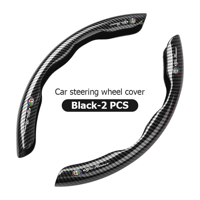 Car Steering Wheel Protection Cover Carbon Fiber Anti Slip For Alfa Romeo Giulietta GT 159 147 156 Mito Brera Giulia Spider F1 HG7