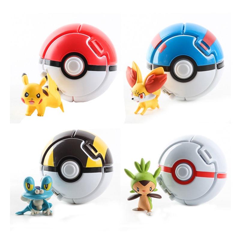 Transforming Elf Ball Pocket Monster Toy Ball With Touch-sensing Explosions Abs Material 7cm Diameter