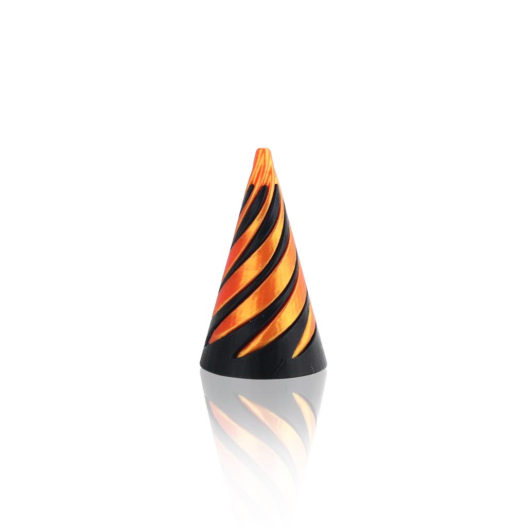 3D Printed Toy Spinning And Relaxing Fingertip Dual Color Splicing Spiral Cone Pressure Relief Tool