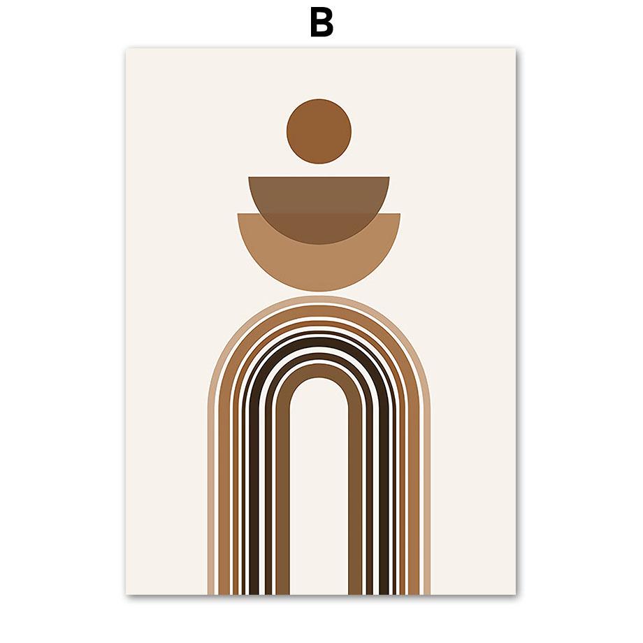 Sun Rainbow Picasso Line Face Leaf Geometry Wall Art Canvas Painting Abstract Posters And Prints Pictures For Living Room Decor