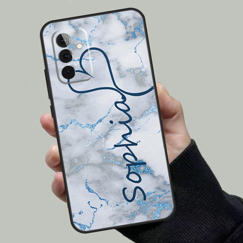 PERSONALISED ROSE GOLD MARBLE NAME For Samsung Galaxy A34 A54 A14 A24 A72 A52 A32 A22 A12 A51 A71 A13 A23 A33 A53 Phone Case