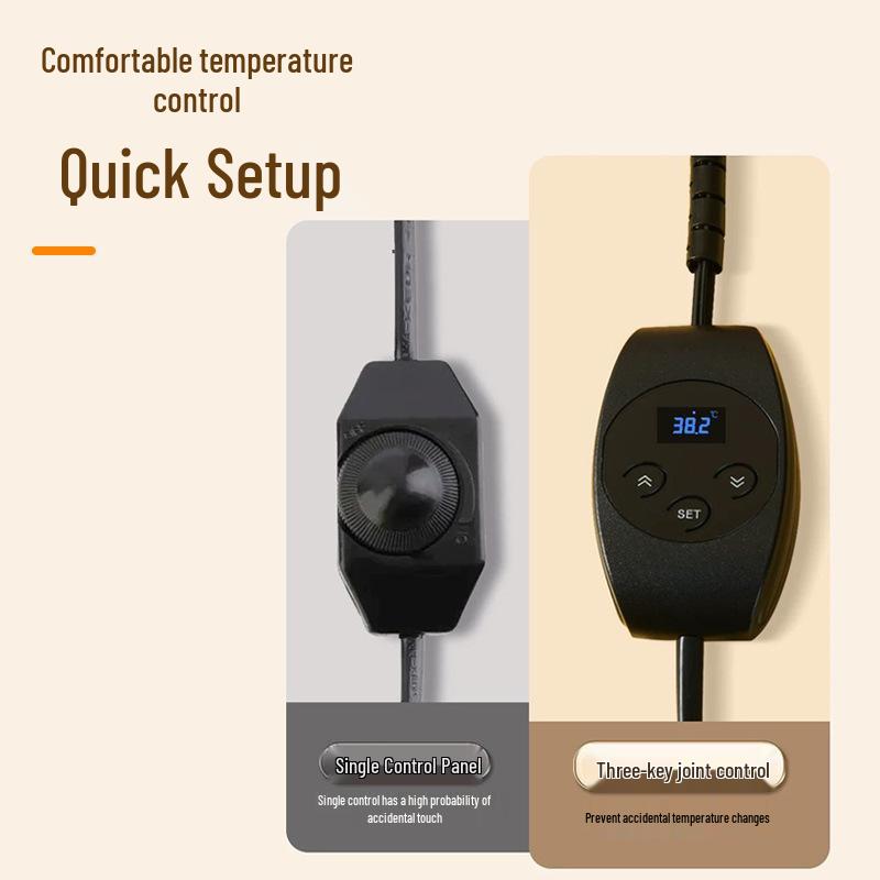 Adjustable Reptile Heating Pad for Frogs, Lizards, Geckos, Turtles & Fish Tanks