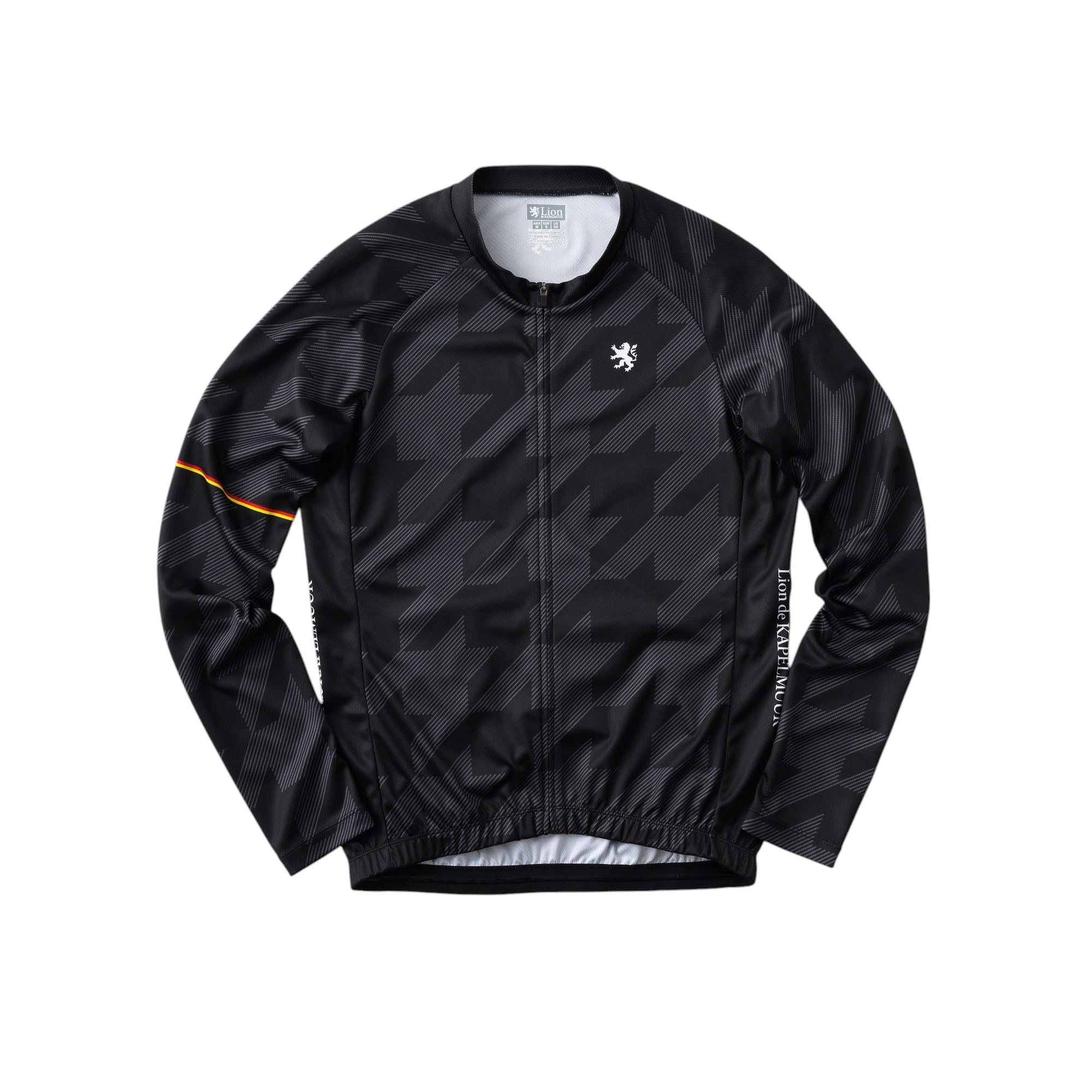 Printed oblique pattern long-sleeved jersey,