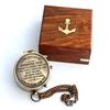 To My Daughter Graduation Day, Birthday Gifts Replica of  Brass Camping Compass with Wooden Case Home Décor  Working..