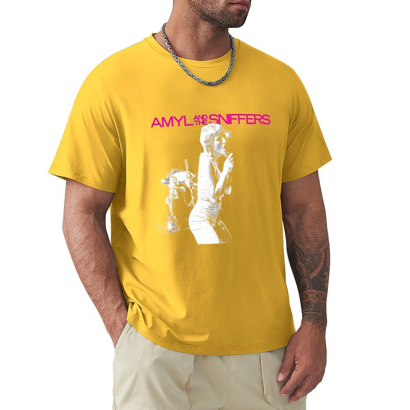 Amyl And The Sniffers T-Shirt Graphics Custom T Shirt Customs Anime Figures Mens T Shirts Pack S