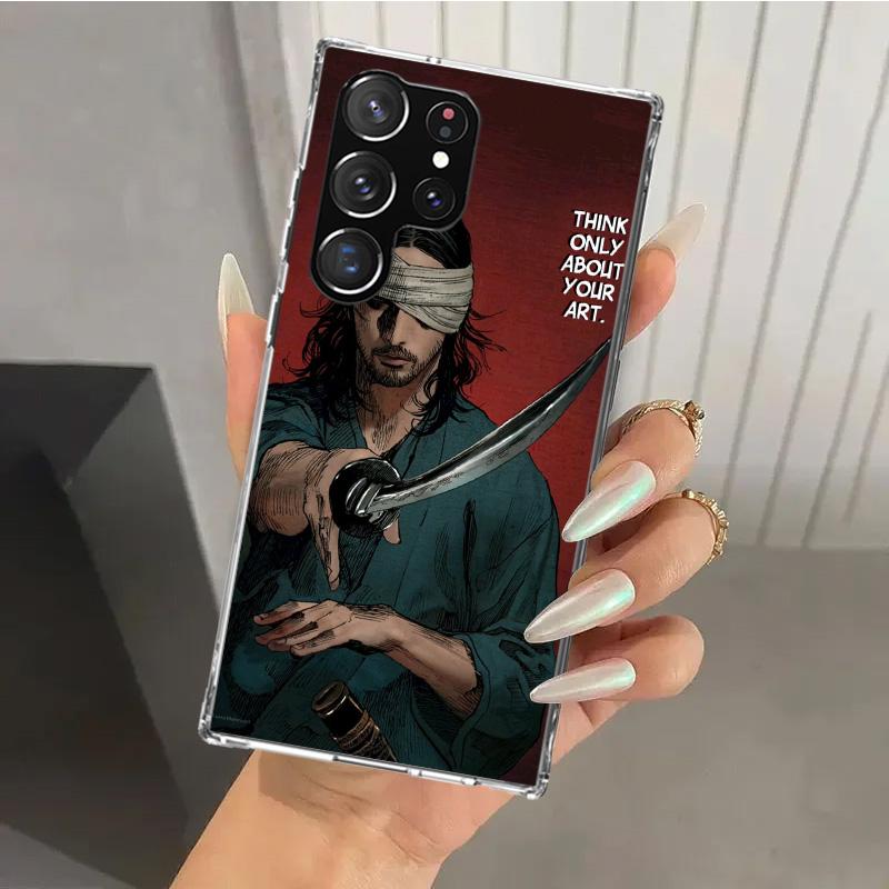 Anime Vagabond Samurai Phone Case for Samsung Galaxy S26 S24 S23 Ultra S25 Edge S22 S21 Plus S20 FE + Soft Print Shell Funda Gal