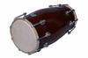 Handmade Dark Wood Indian Folk Dholak Drum with Protective Cover – Traditional Percussion Musical Instrument