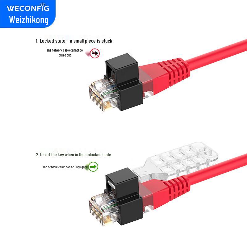 WECONFIG RJ45 Ethernet Port Dust Plug and Lock