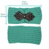 Crystal Beaded Winter Knit Headband Warm Turban Headwrap Hairbands Wool Ear Warmer Headscarf Head Wear Hair Accessories for Women Bandeau Bandanas
