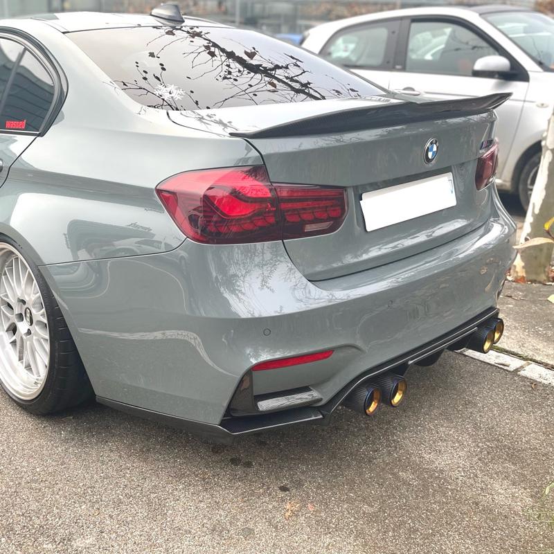 4 Pcs/lot Carbon Fiber Matte Car Exhaust Tip For BMW M2 F8 M3 F80 M4 F82 M5 F10 M6 F12 M Performance Muffler Tip 70mm Nozzle