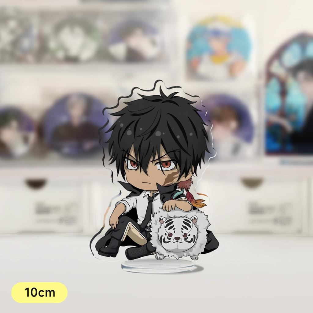 Anime Katekyo Hitman Reborn 10cm Acrylic Stand Model Figures Sawada Tsunayoshi Gokudera Hayato Cosplay Desk Decor Model Gifts
