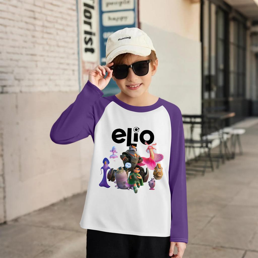 Modisches und bequemes Kinder-Langarm-Oberteil mit Rundhalsausschnitt und lockerem Schnitt