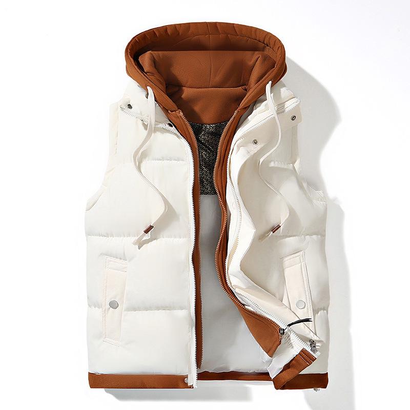Men's Winter Casual Thick Cotton Vest - Warm, Trendy, and Handsome Waistcoat