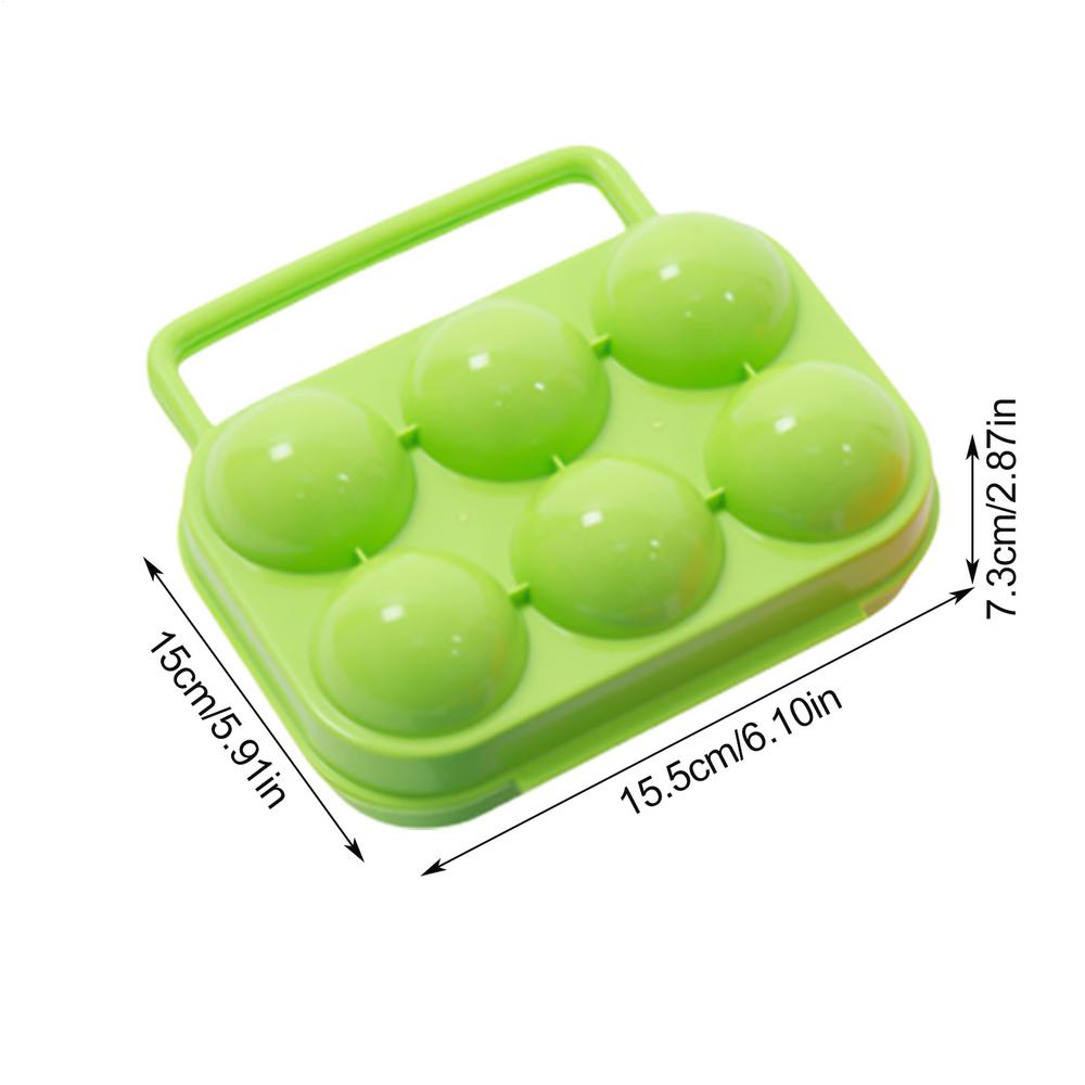 Camping Egg Container Reusable Camping Egg Box Reusable Grid Packaging Food Carrier Keeper For Refrigerator Easter Farm