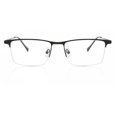 Semi Rimless Rectangle Matte Black Saver 908c Fashion Men Eyeglasses