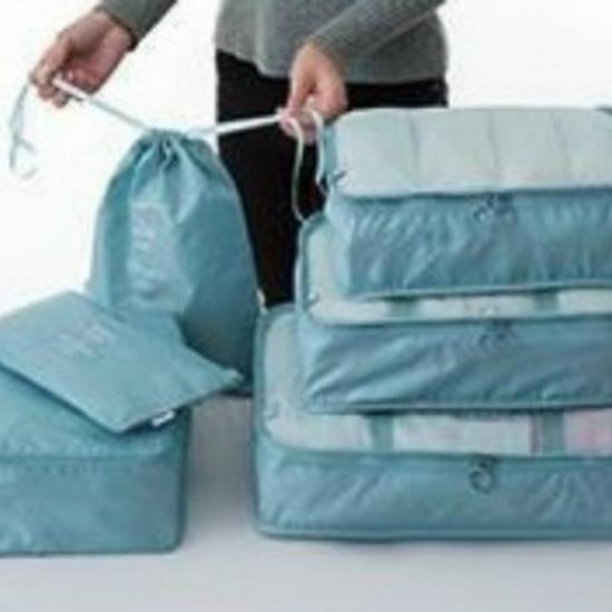 

Набор из семи минималистичных водонепроницаемых сумок для хранения и путешествий