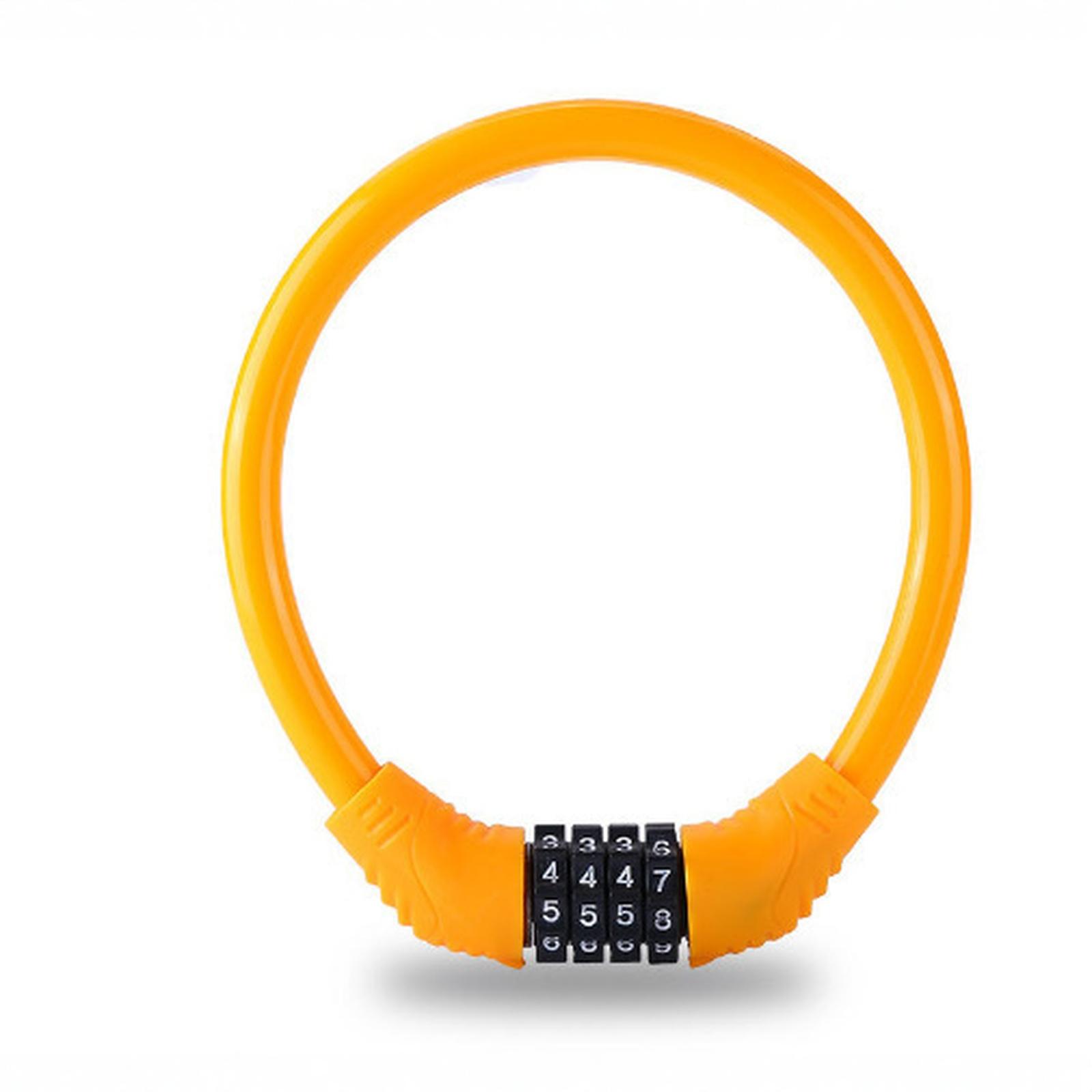 

Bike Accessories Bike Lock Anti-theft Password Road Bike Security Cable Locker Portable Combination Code Padlock One Size