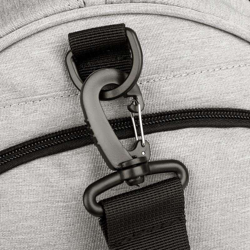 Unisex Large Capacity Gym Fitness Bag Fashion Solid Color Dry-wet Separation Bucket Travel Luggage Bag Portable Outdoor Sports Camping Trekking Bags