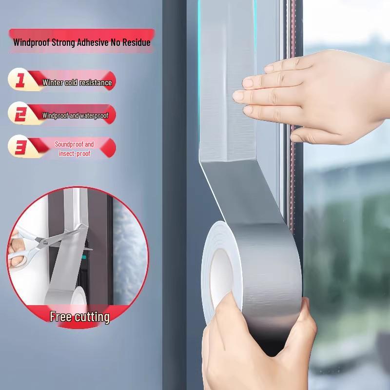 Windproof Waterproof Window Sealing Tape – No Residue, High Adhesion Winter Strip