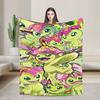 Digimon Plush Blanket Girls Boys Flannel Throw Blanket For Couch Chair Super Soft Quality Bedspread Gift