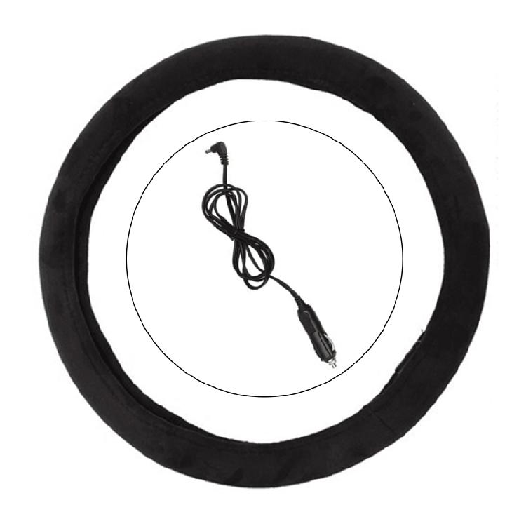 

Styling Heating Steering Wheel Cover Comfortable Eco-friendly Suede for Winter 1