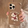 Autumn and Winter Couple Cartoon Animal iPhone 16 Phone Case Suitable for iPhone 17, 13, 15 Pro Max Soft Case