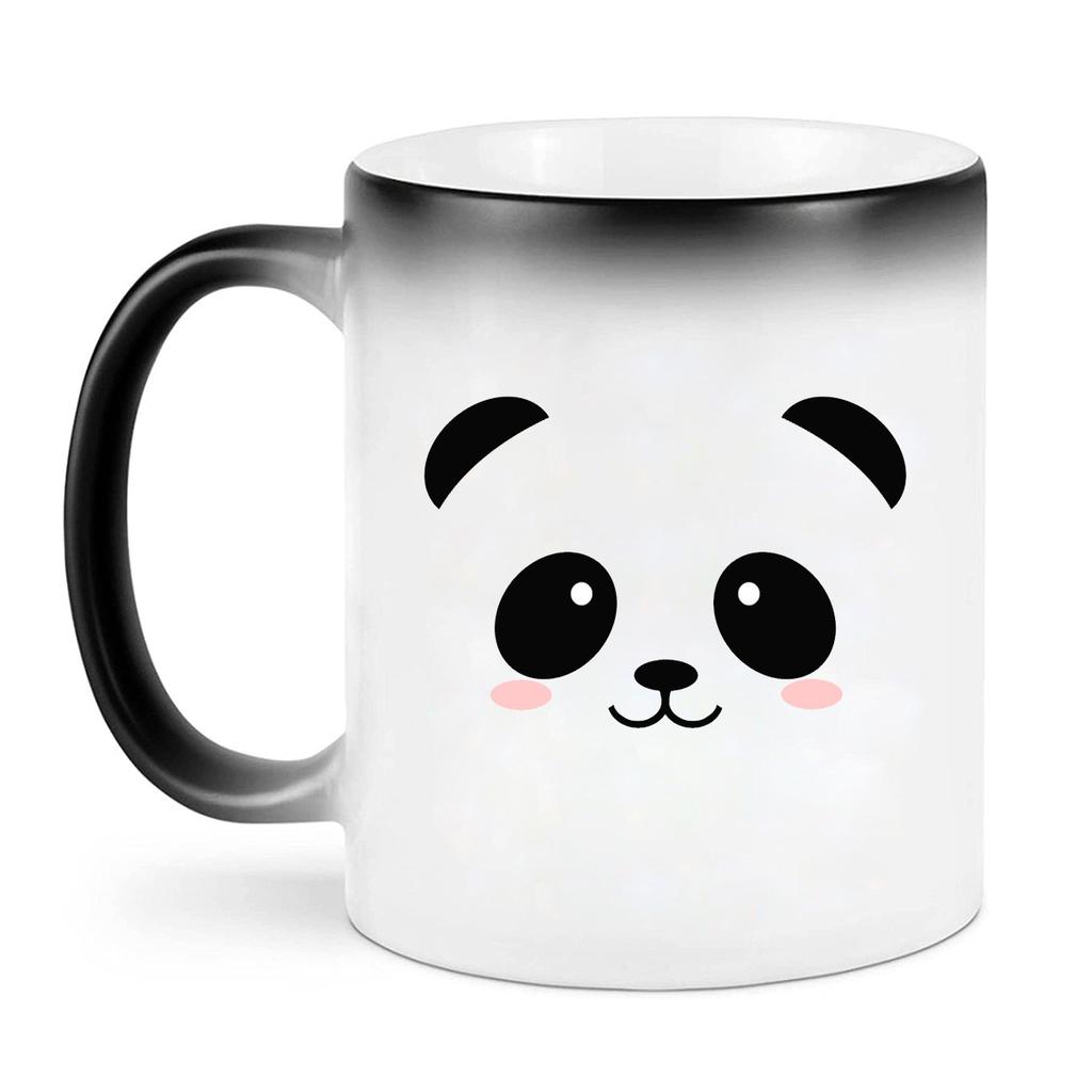 Ceramic Coffee Mark Cup Temperature-sensitive Color-changing Cup