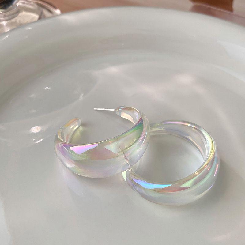 

Niche Style Colorful Female Stylish Classy Frosty Style Earrings Pair of s925 silver needles