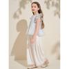 Kids' Soft Blue Floral Top & Pants Set