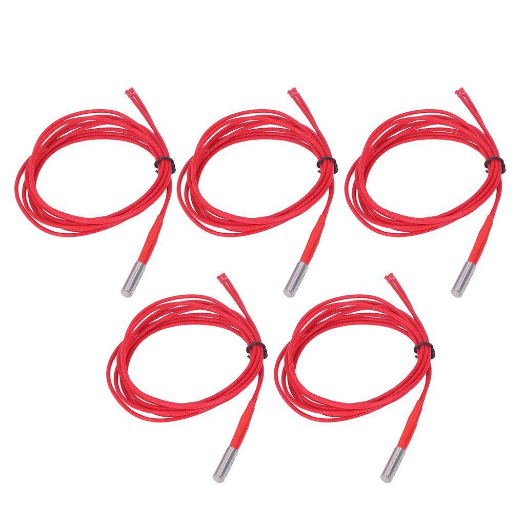 5 st 12V 40W Patronvärmare Rostfritt Stål Koppar Värmerör för 3D-skrivare 6x20mm