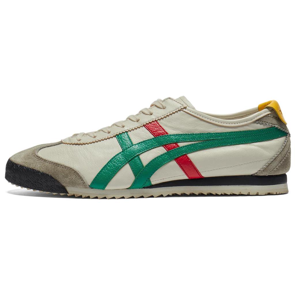 ONITSUKA TIGER Mexico 66 Nm Удобные Мягкие Нескользящие Износостойкие Кроссовки с Низким Верхом Повседневная Обувь Унисекс Повседневная Обувь Светло-зеленый 1183C319-201