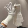 Women's Thickened Warm Winter Gloves - Solid Color Five-Finger Long Cold-Proof Gloves, Suitable for Cycling, Skiing