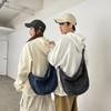 Nuova borsa a tracolla in denim lavato da donna per la primavera, semplice borsa a sacchetto casual per studenti di grande capacità, borsa a spalla per pendolari